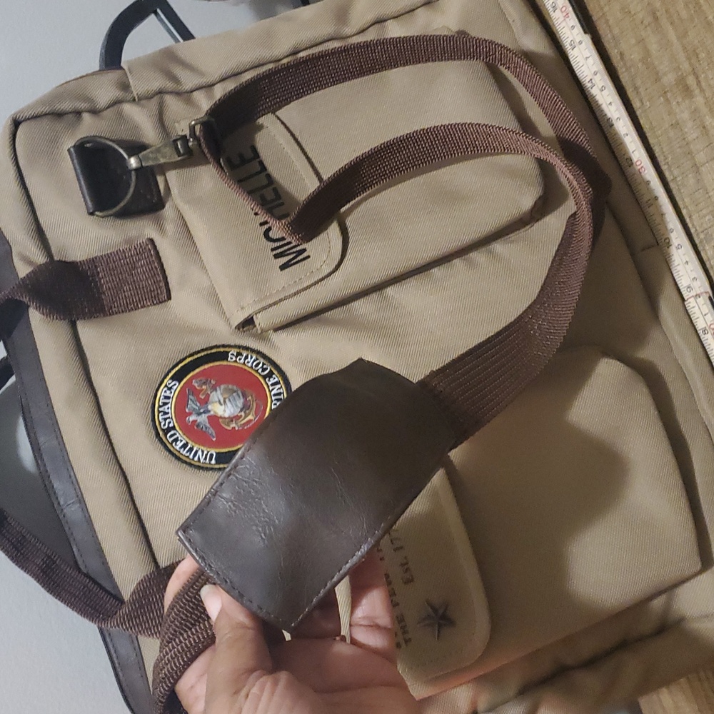 The Bradford Exchange USMC Canvas U.S. Marine Corps Messanger Tote Bag- Michelle - Picture 12 of 12